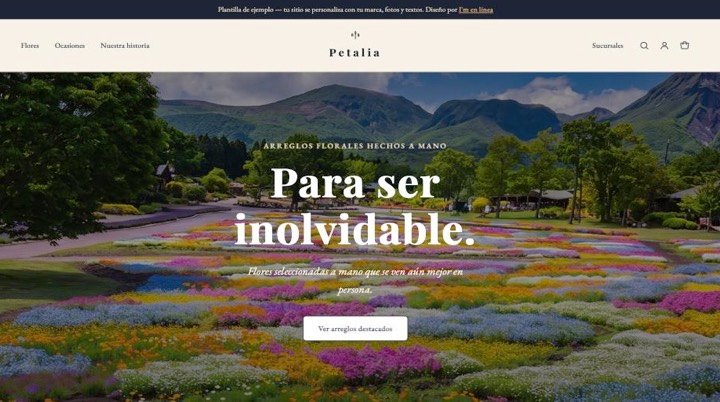 Diseño web para florería con catálogo en línea