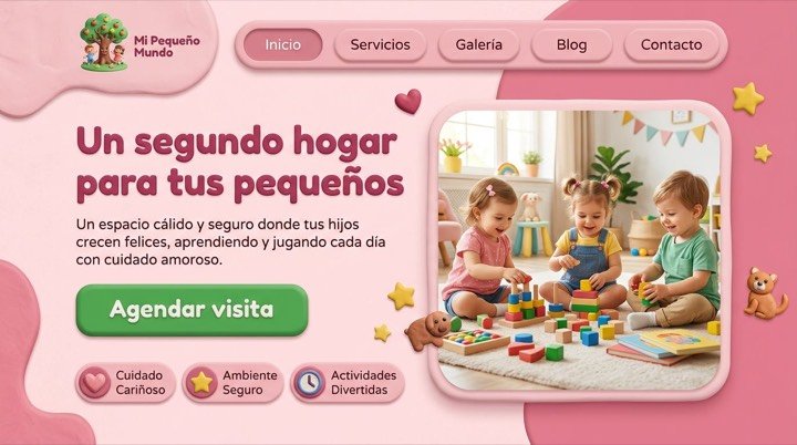 Diseño de página web para guardería familiar