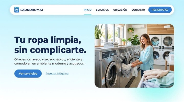 Diseño web para laundromat