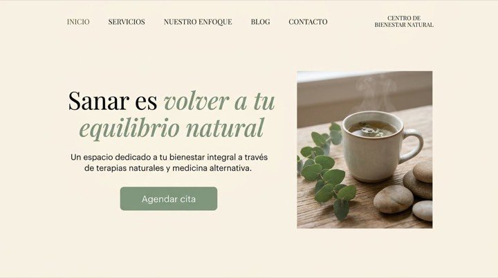 Diseño web para centro de medicina alternativa