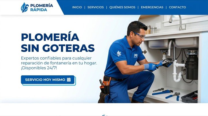 Diseño web para plomero