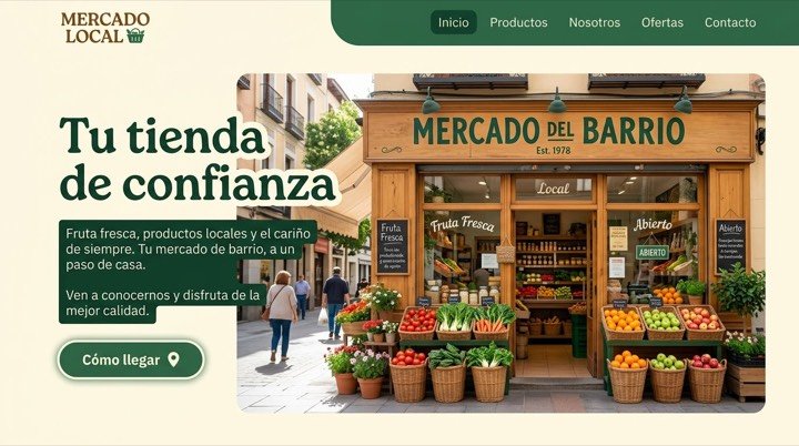Diseño web para tienda local